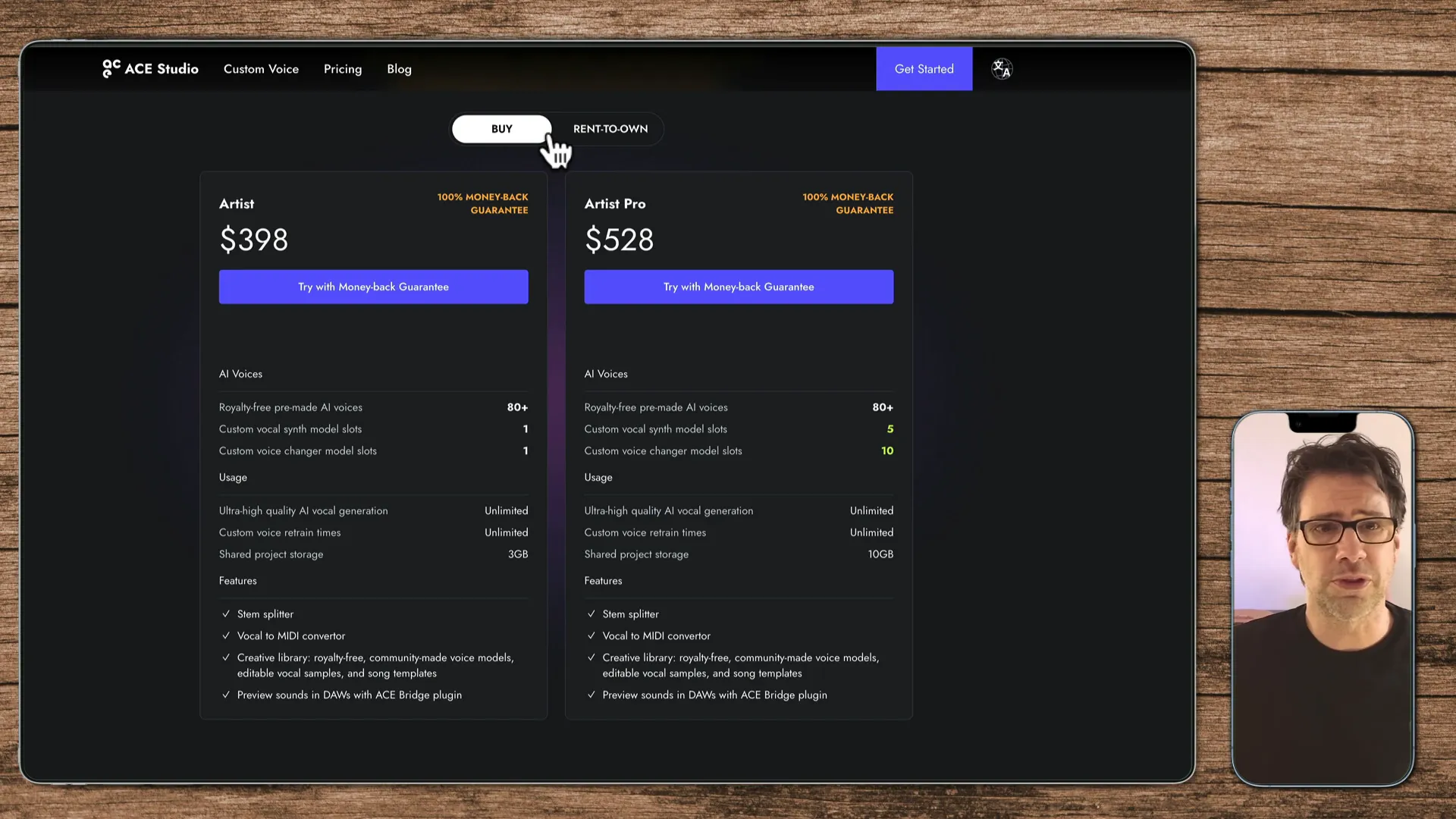 Preise von Ace Studio im Überblick