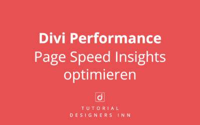 Divi Performance: Page Speed Insights optimieren