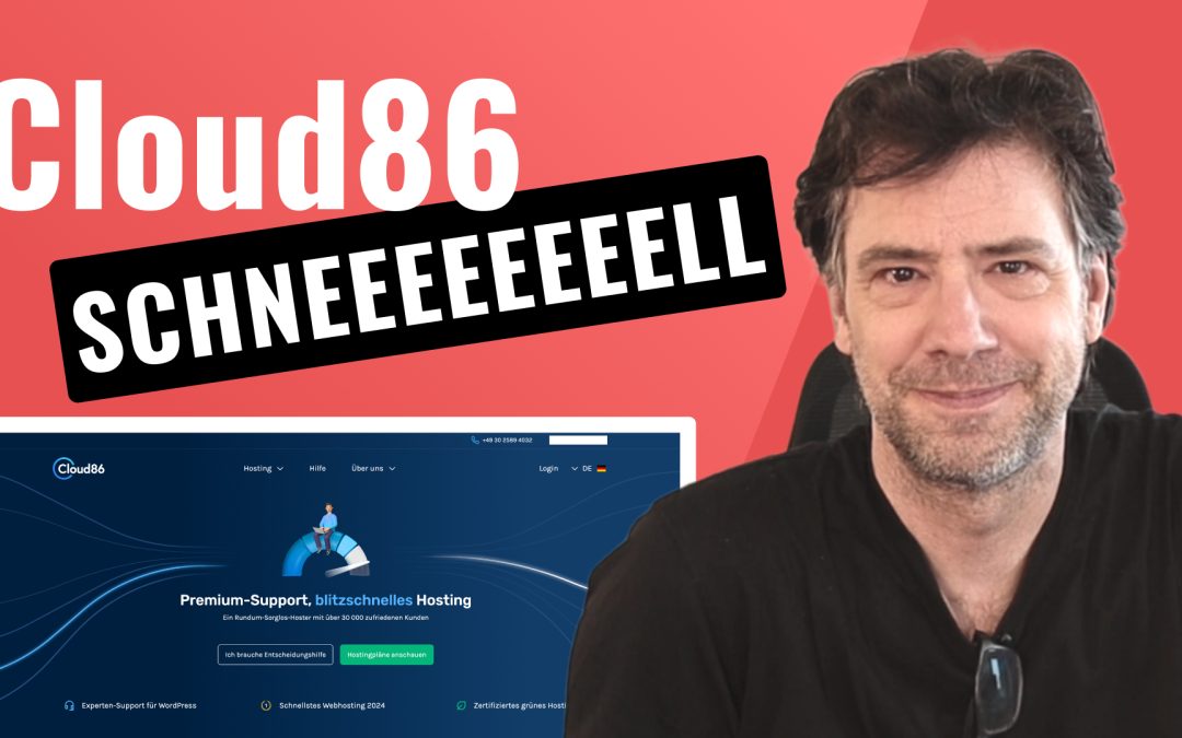 Cloud86 WordPress Hosting 🚀 Schnelle Ladezeiten für deine Website