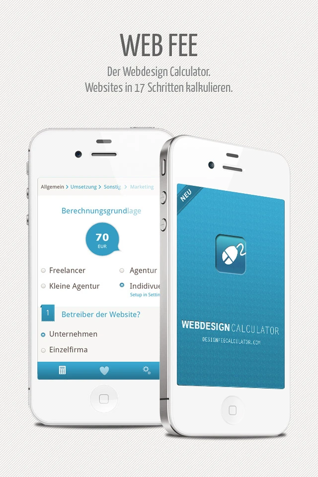 app_iphone_white Webdesign kalkulieren.WEB FEE. Webdesign kalkulieren designers inn