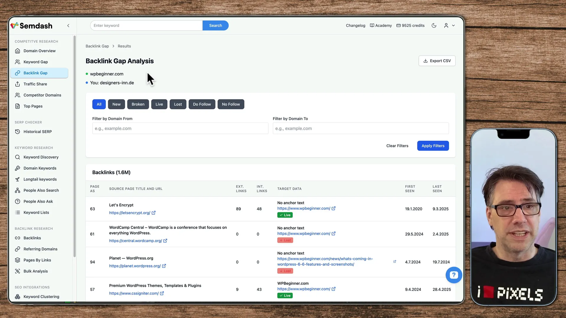 Backlink-Gap Analyse