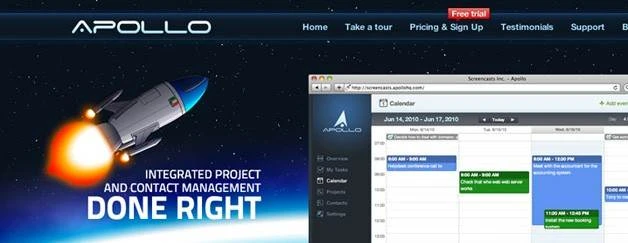 Apollo Projektmanagement und Kontaktmanagement.