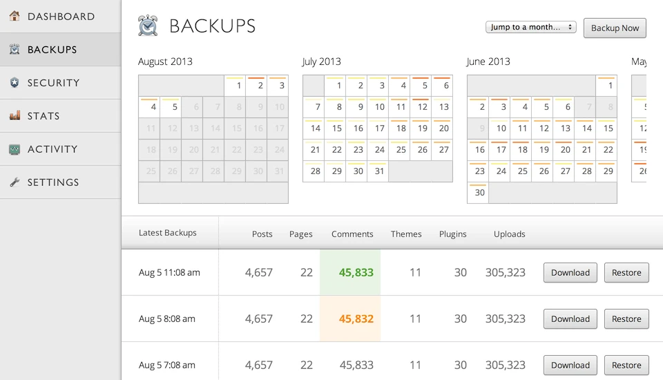 backups