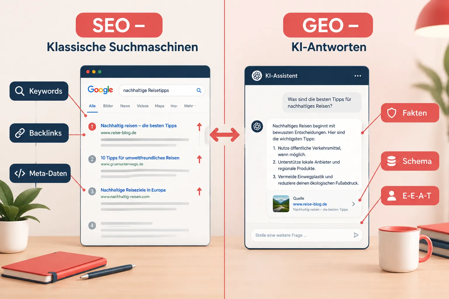SEO vs. GEO: Warum klassisches SEO allein nicht mehr reicht