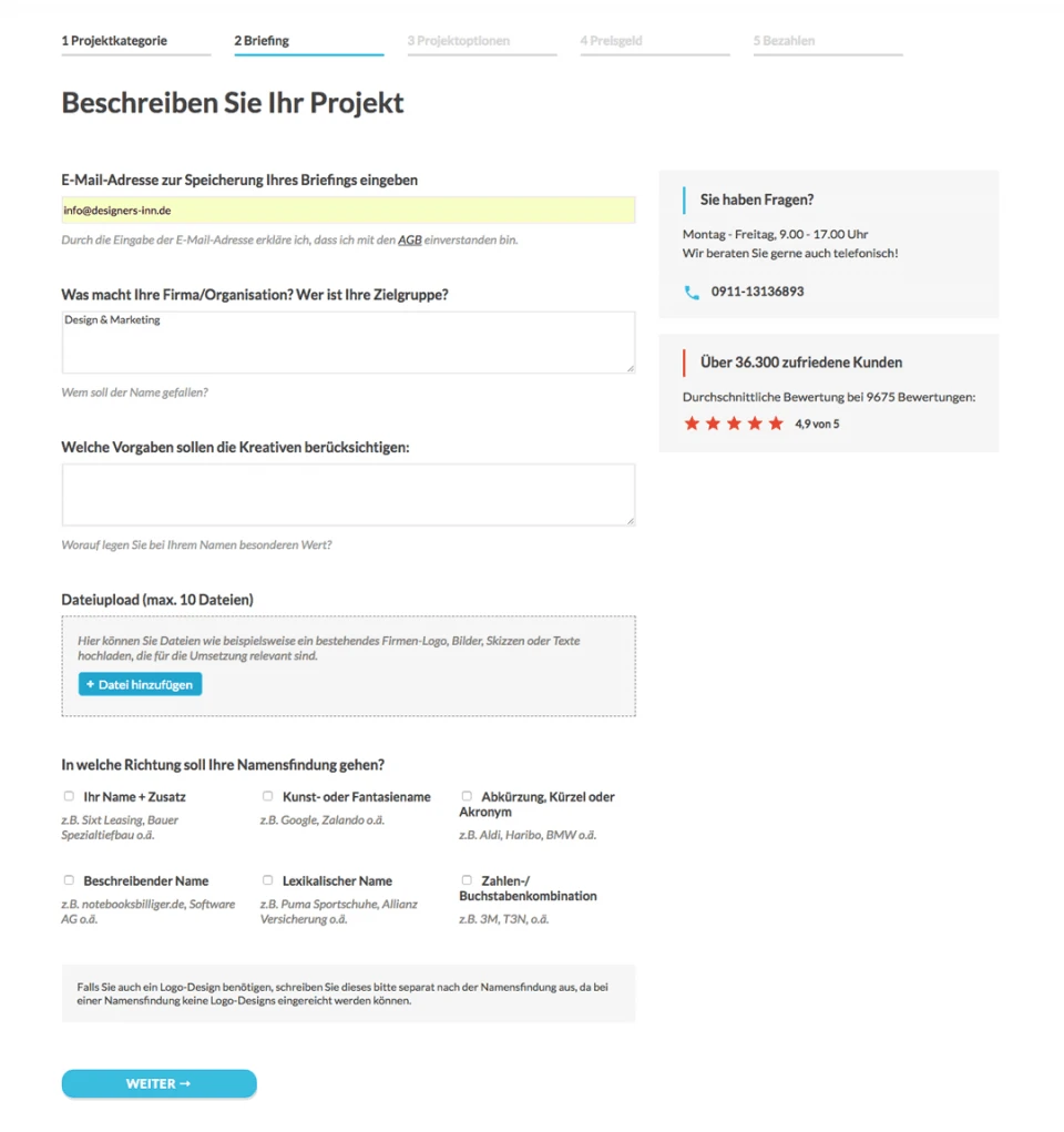 Ein neues Projekt starten – Designen lassen bei Designenlassen.de? Macht