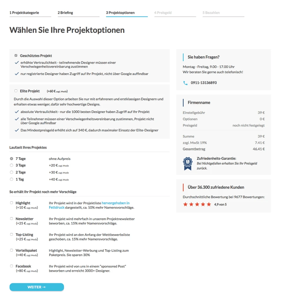 Ein neues Projekt starten – Designen lassen bei Designenlassen.de? Macht – Abbildung 2