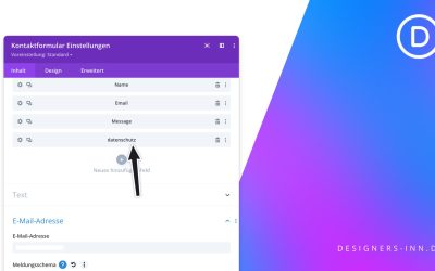 E-Mail-Adresse im Divi Kontaktformular vermisst? So fügst du es hinzu