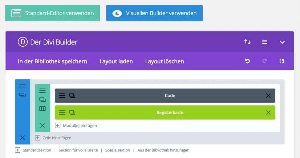 Divi Modul Registerkarte 02