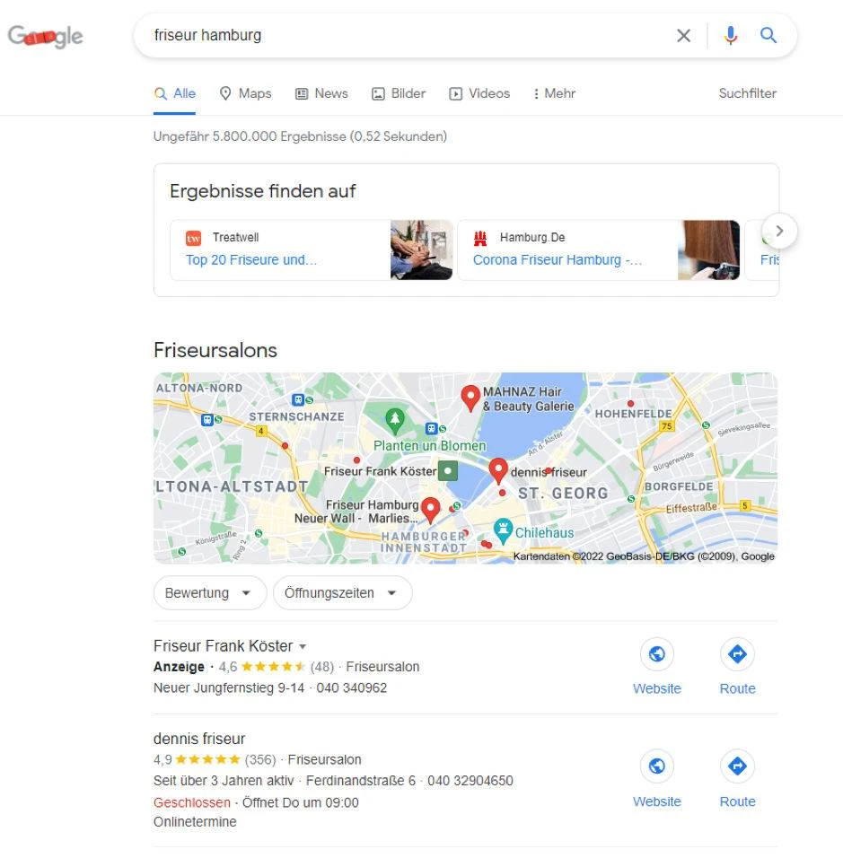 Lokale Suche - Lokale Keywords – Keywordrecherche für lokale Unternehmen