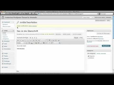 WordPress Kategorien anlegen