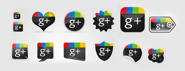 Google Plus Icons (PSD)