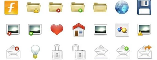 128 Free Icons - Icon-Set mit Glossy Effekt
