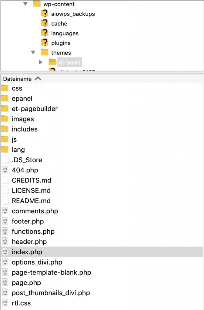 1. Eine Datei Category.php erstellen – Divi Archiv Titel und Beschreibung hinzufügen