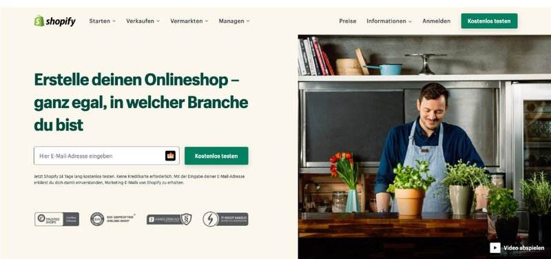 wordpress onlineshop erstellen mit shopify